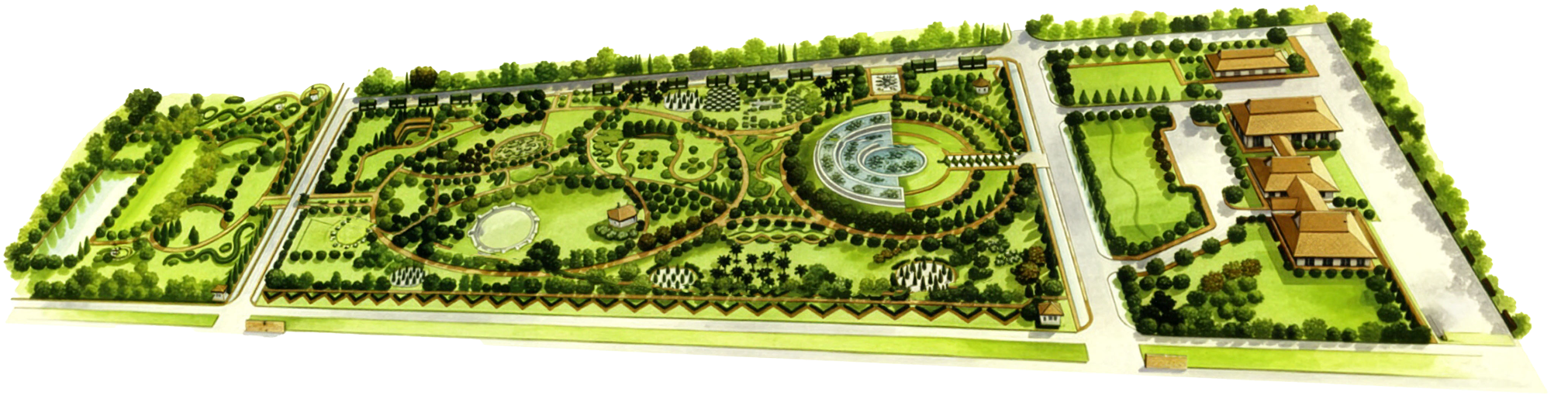 แผนผังสวนสมุนไพร